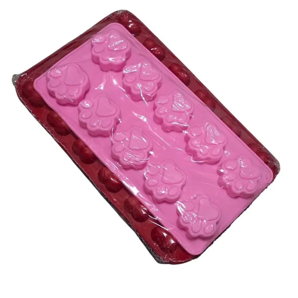 3 Pack Dog Theme Shaped Silicone Molds